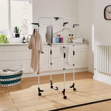 3 Tier Foldable Tower Clothes Airer offers at £15.4 in Dunelm