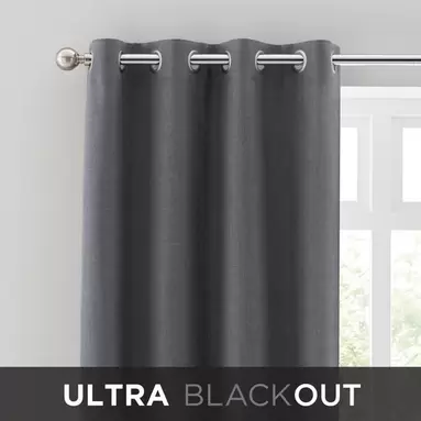 Touch of Linen Ultra Blackout Eyelet Curtains offers at £32.5 in Dunelm