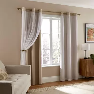 Double Layer Eyelet Curtain offers at £17.5 in Dunelm