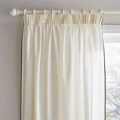 Contrast Edge Unlined Pencil Pleat Curtains offers at £14 in Dunelm