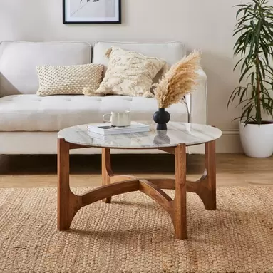 Jae Real Marble Coffee Table offers at £160.3 in Dunelm