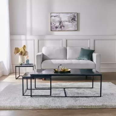 Edie Nest of 3 Coffee Tables, Real Marble offers at £209.3 in Dunelm