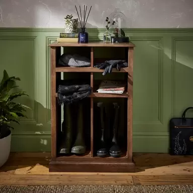 Signature Mango Wood Shoe and Wellie Storage Unit offers at £139.3 in Dunelm