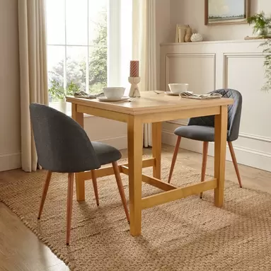 Frederick 4-6 Seater Square Fliptop Dining Table offers at £209.3 in Dunelm