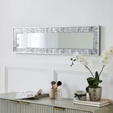 Luxe Tiled Rectangle Panel Wall Mirror offers at £40 in Dunelm