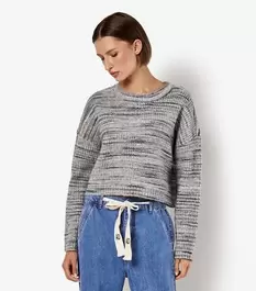 Apricot Grey Space Dyed Crop Jumper offers at £19 in New Look