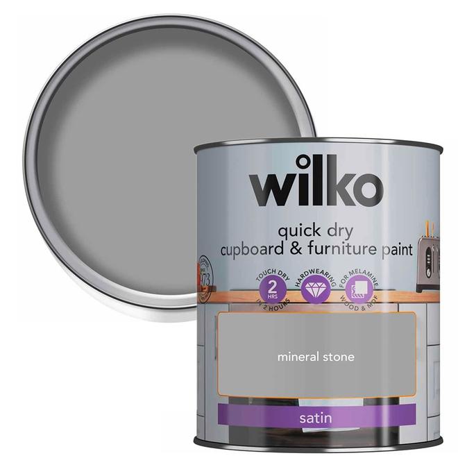 Wilko Quick Dry Mineral Stone Furniture Paint 750ml offers at £9.99 in Wilko