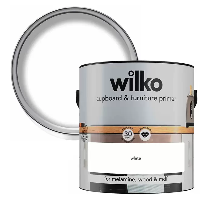 Wilko Quick Dry White Furniture Primer 2.5L offers at £13 in Wilko