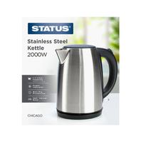 Status 1.7L Stainless Steel Chicago Kettle offers at £20 in The Original Factory Shop