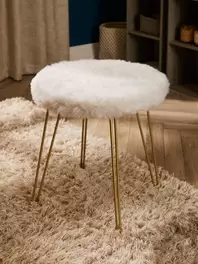 Furry Foot Stool offers at £10 in The Original Factory Shop