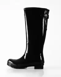 Joules Women's Gloss Black Field Wellington Boots offers at £25 in The Original Factory Shop