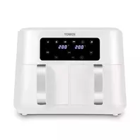 Tower Vortx 8.5L Dual Basket White Air Fryer offers at £89 in The Original Factory Shop