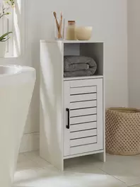 Bathroom White Storage Cabinet offers at £20 in The Original Factory Shop