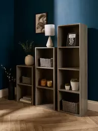 At Home 2 Tier Grey Oak Book Shelf offers at £9 in The Original Factory Shop