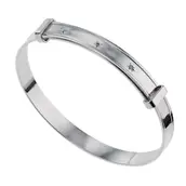 Children's Sterling Silver 0.11ct Diamond Expander Bangle offers at £49.99 in H. Samuel