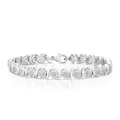 Sterling Silver 0.10ct Diamond Illusion Tennis Bracelet offers at £199 in H. Samuel