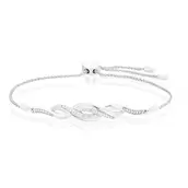 Sterling Silver Open Twist Diamond Bolo Bracelet offers at £49.99 in H. Samuel