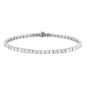 Sterling Silver 0.17ct Diamond Tennis Bracelet offers at £425 in H. Samuel