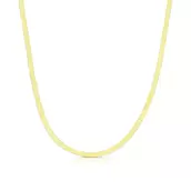 9ct Yellow Gold 18 Inch Flat Herringbone Chain offers at £279 in H. Samuel