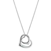 Sterling Silver Double Open Heart Pendant offers at £24.99 in H. Samuel