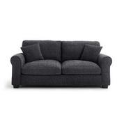 Habitat Lisbon Fabric 3 Seater Sofa - Charcoal offers at £515 in Argos