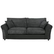 Argos Home Harry Faux Leather 3 Seater Sofa - Charcoal offers at £450 in Argos