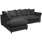 Argos Home Harry Left Hand Corner Chaise Sofa-Charcoal offers at £660 in Argos
