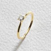 Pure Brilliance 9ct Yellow Gold 0.25ct Diamond Ring offers at £300 in Argos