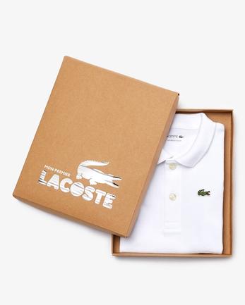 Baby Organic Cotton Piqué Bodysuit In Recycled Cardboard Box Set offers at £40 in Lacoste