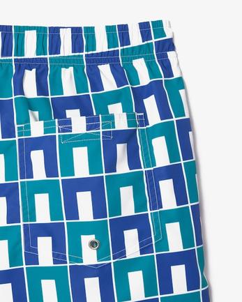 Mid Length Robert George Print Swim Trunks offers at £80 in Lacoste