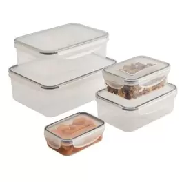 5 Lakeland Clip Rectangular Nestable Storage Containers offers at £9.99 in Lakeland