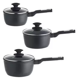 Lakeland 3-Piece Forged Aluminium Saucepan Set offers at £49.99 in Lakeland