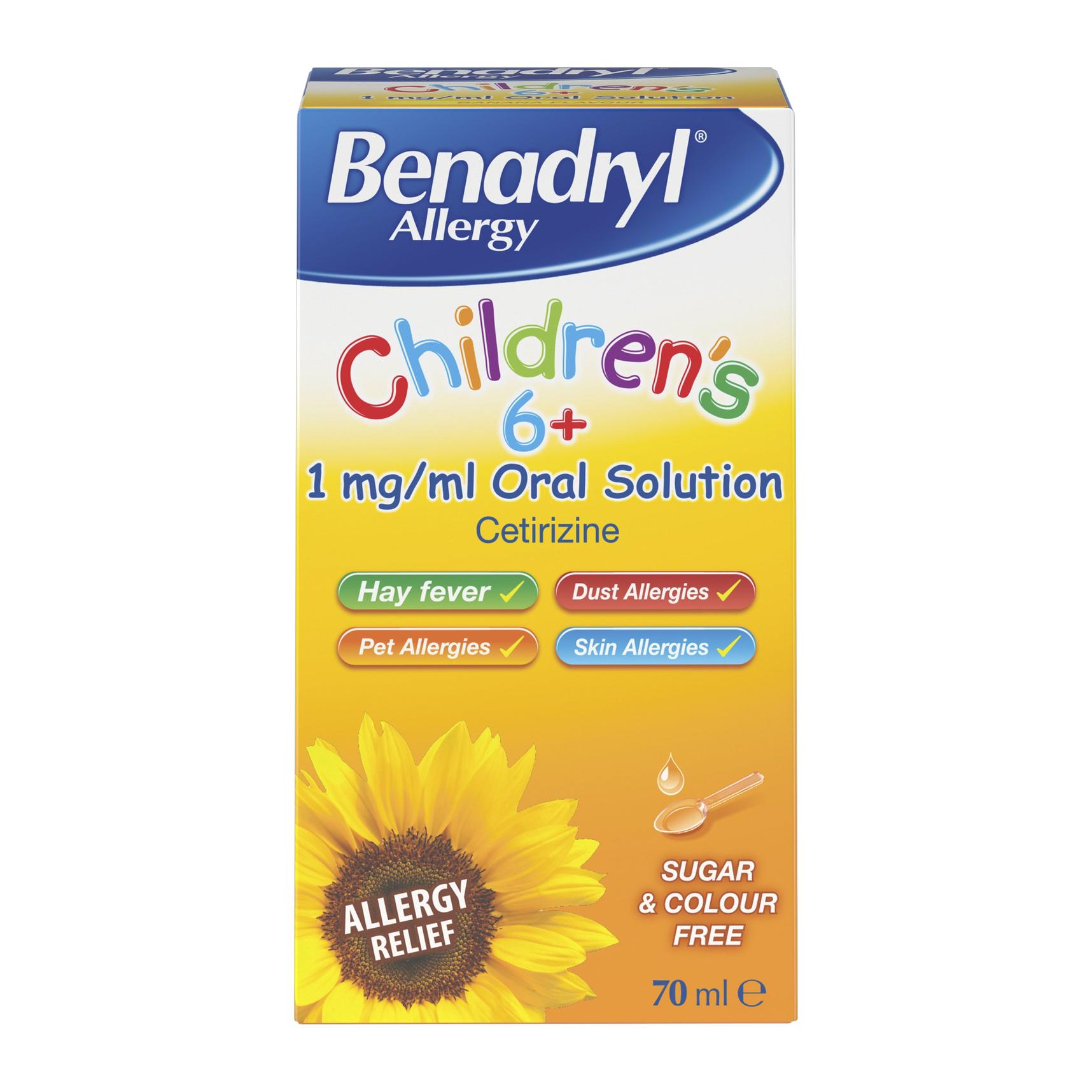 BENADRYL allergy children's 6+ 1mg/ml oral solution offers at £579 in Lloyds Pharmacy