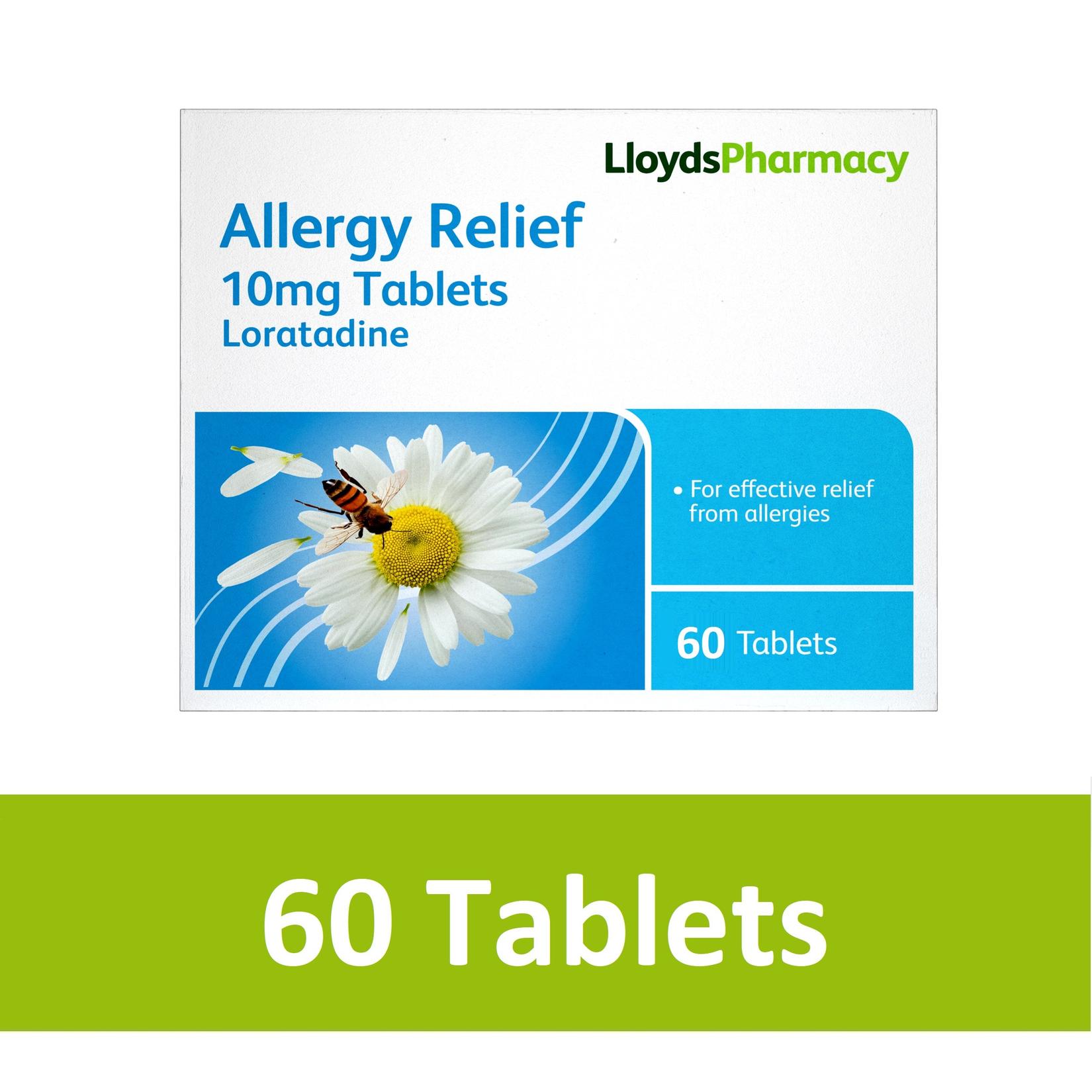 LloydsPharmacy allergy and hayfever loratadine 10mg tablets x 60 offers at £499 in Lloyds Pharmacy