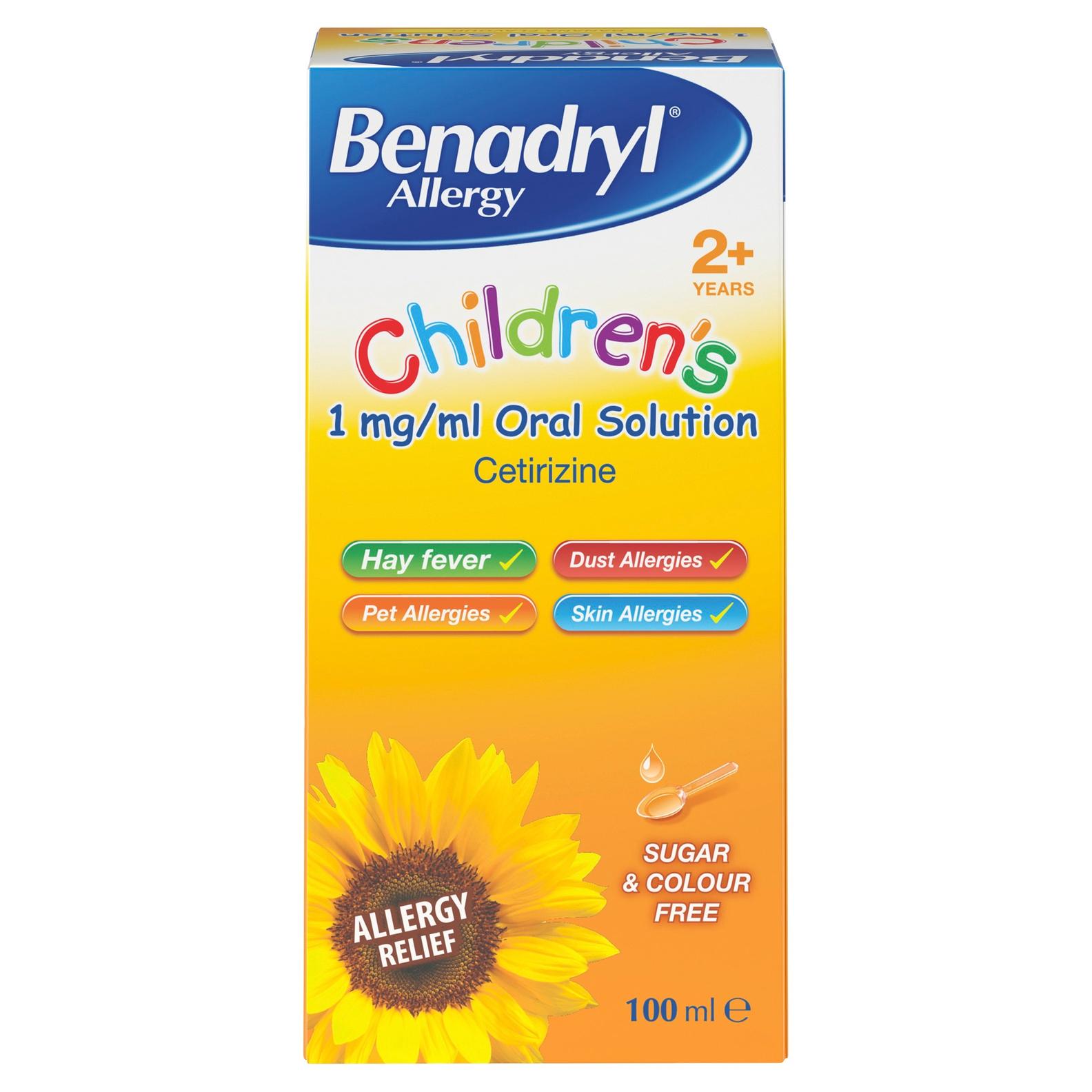 BENADRYL allergy children's 2+ 1mg/ml oral solution offers at £649 in Lloyds Pharmacy