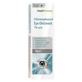 LloydsPharmacy chloramphenicol eye ointment 1% 4g offers at £599 in Lloyds Pharmacy
