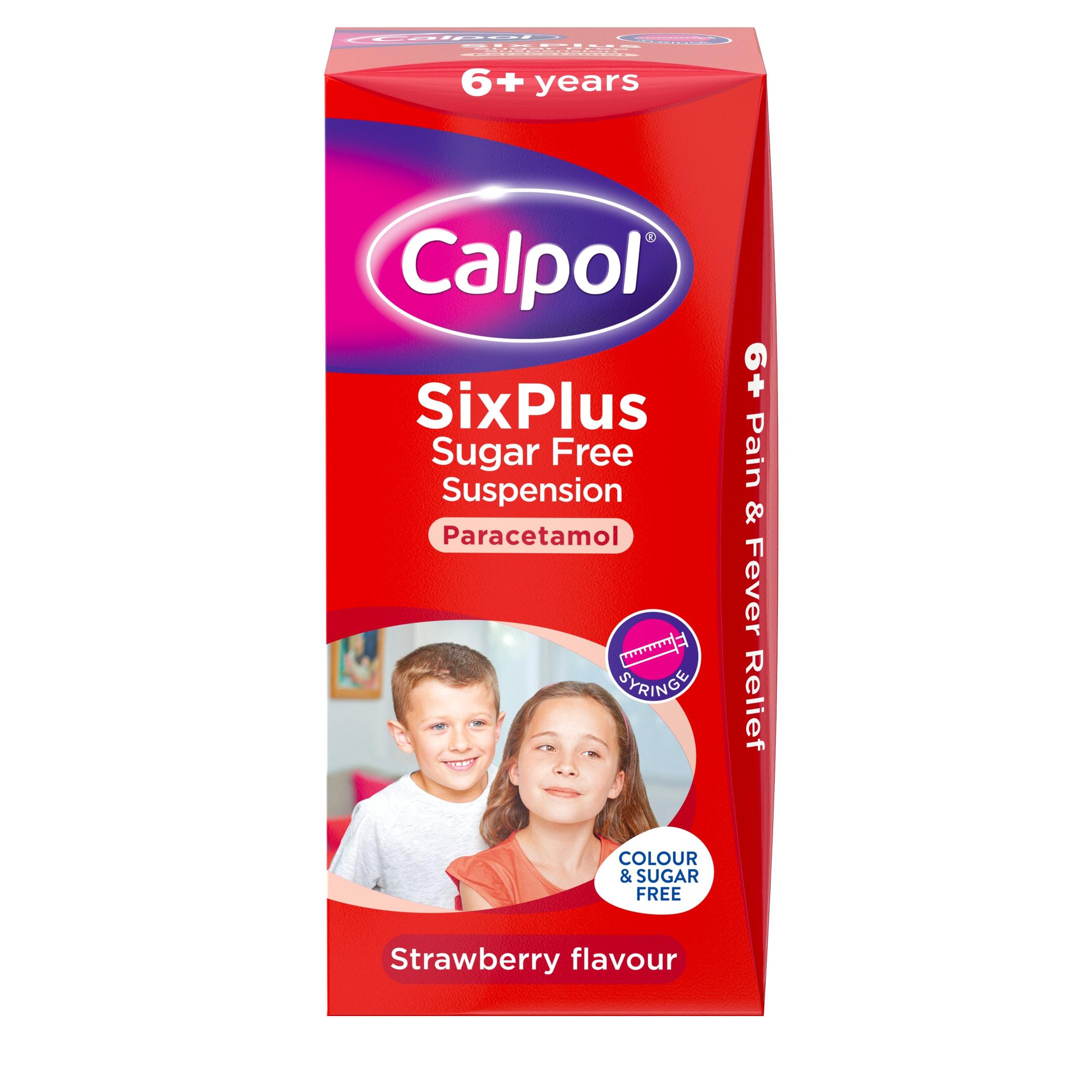 Calpol sixplus sugar free suspension strawberry flavour offers at £549 in Lloyds Pharmacy