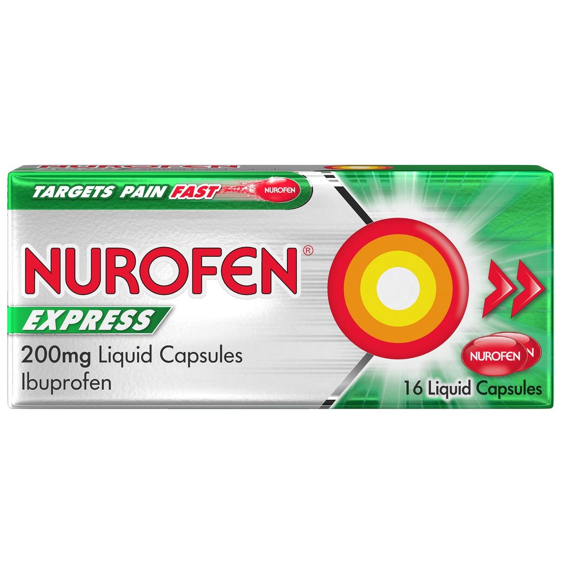 Nurofen express 200mg liquid capsules offers at £429 in Lloyds Pharmacy