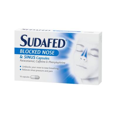Sudafed blocked nose & sinus capsules offers at £468 in Lloyds Pharmacy