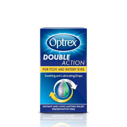 Optrex Double Action soothing drops offers at £1149 in Lloyds Pharmacy