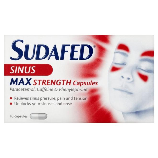 Sudafed sinus max strength capsules offers at £525 in Lloyds Pharmacy