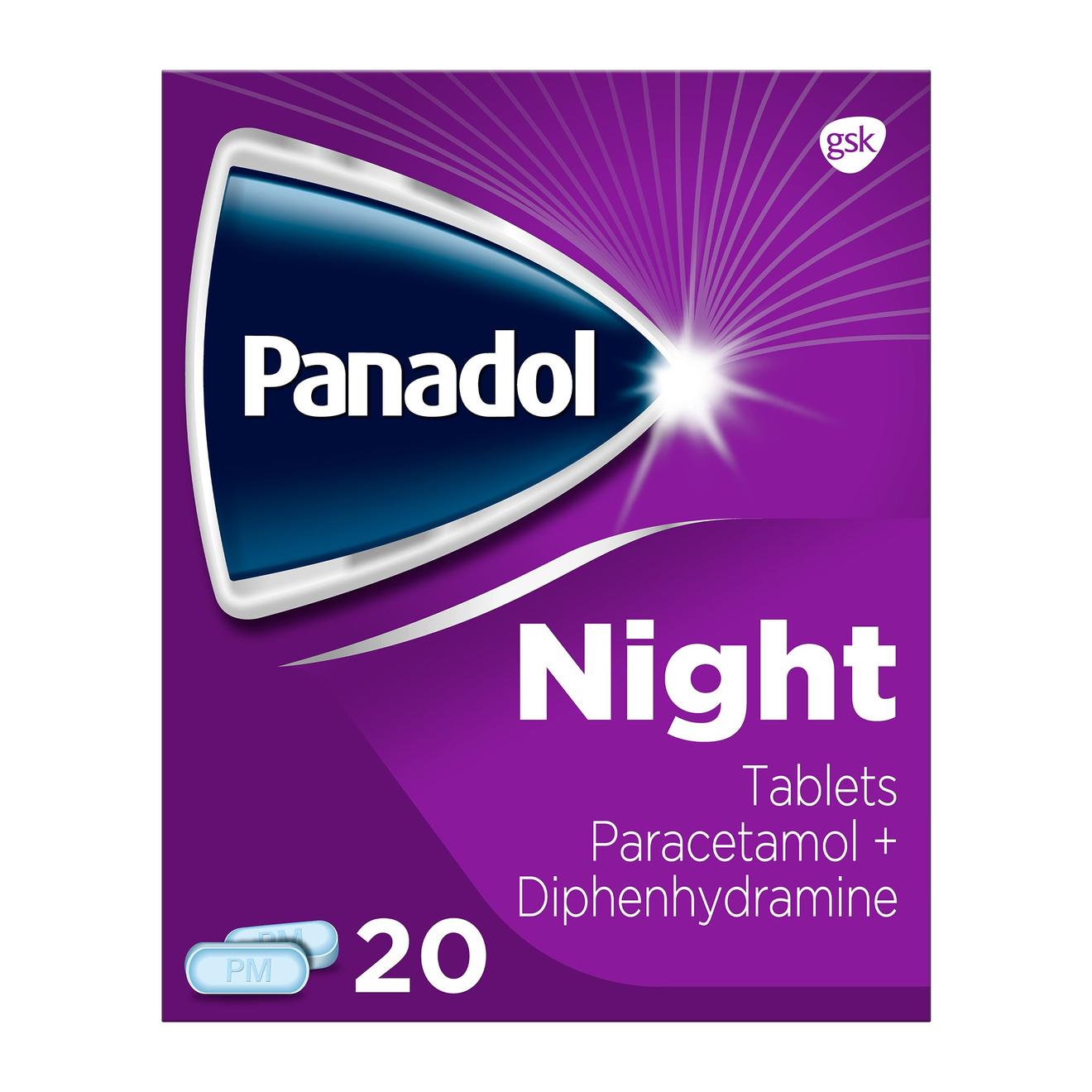 Panadol night 500mg/25mg paracetamol + diphenhydramine tablets offers at £549 in Lloyds Pharmacy