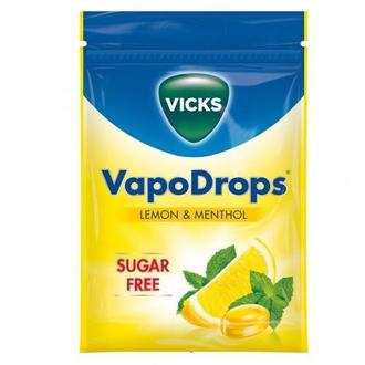 VICKS VapoDrops sugar free vegan lozenges with lemon offers at £199 in Lloyds Pharmacy