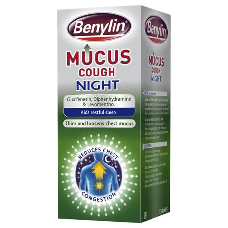Benylin mucus cough night syrup offers at £729 in Lloyds Pharmacy