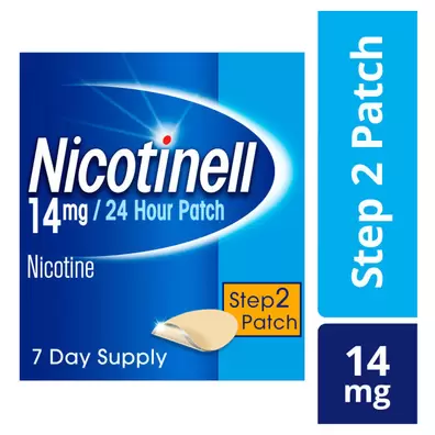 Nicotinell TTS20 14mg/24 hour patch step 2 patch 7 day supply offers at £1529 in Lloyds Pharmacy