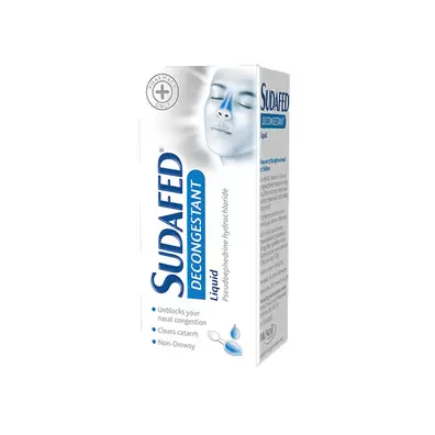 Sudafed decongestant liquid offers at £469 in Lloyds Pharmacy