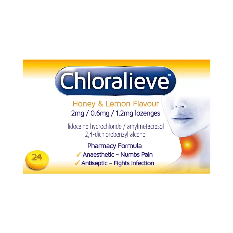 Chloralieve honey & lemon lozenges offers at £599 in Lloyds Pharmacy