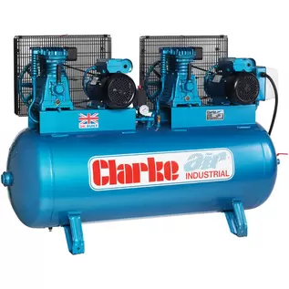 Clarke XE37/270 (O/L) 36cfm 270 Litre 2x4HP Industrial Air Compressor (230V) offers at £1750.8 in Machine Mart