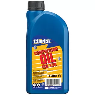 Clarke ISO 150 (SAE40) 1L Long Life Compressor Oil offers at £9.59 in Machine Mart