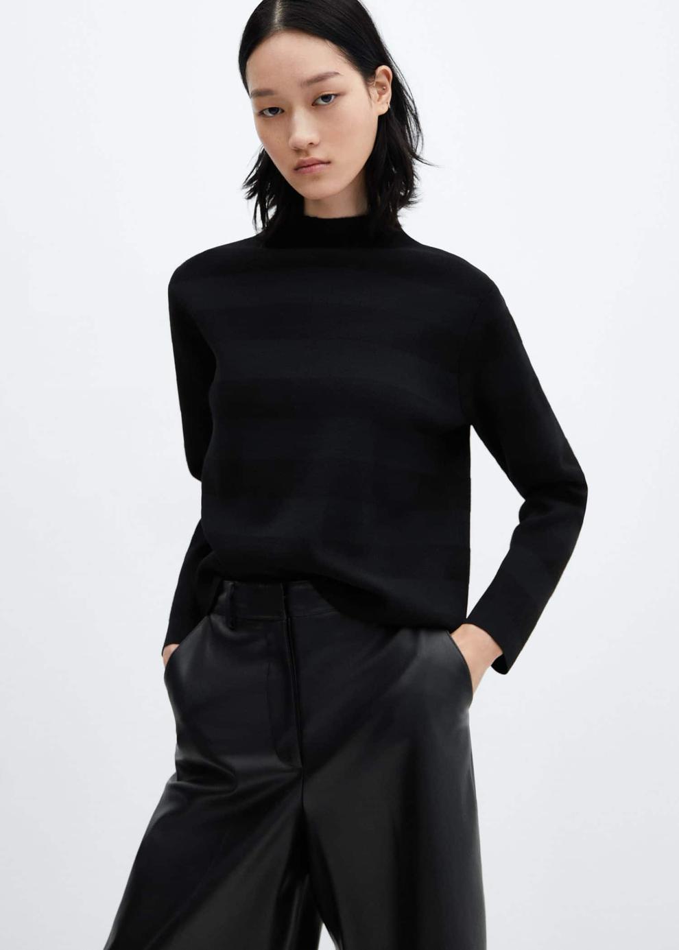 High collar sweater offers at £17.99 in MANGO